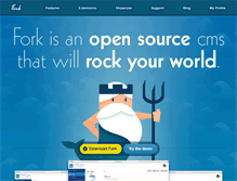 Tablet Screenshot of fork-cms.com